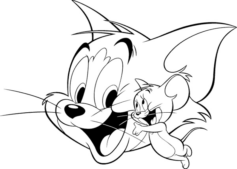 Coloring page: Tom and Jerry (Cartoons) #24233 - Free Printable Coloring Pages