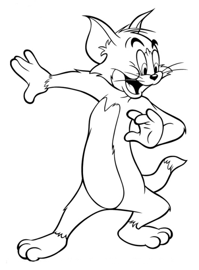 Drawing Tom and Jerry #24239 (Cartoons) – Printable coloring pages