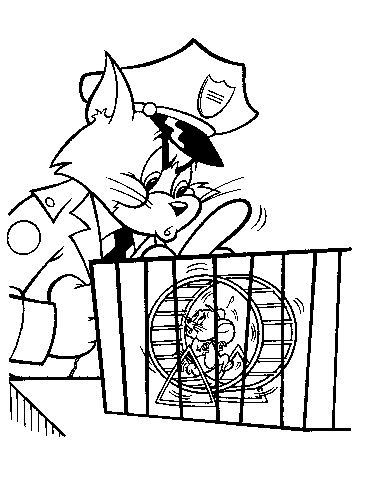 Coloring page: Tom and Jerry (Cartoons) #24241 - Free Printable Coloring Pages