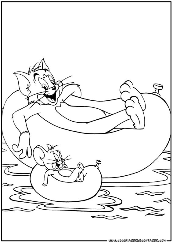 Coloring page: Tom and Jerry (Cartoons) #24244 - Free Printable Coloring Pages