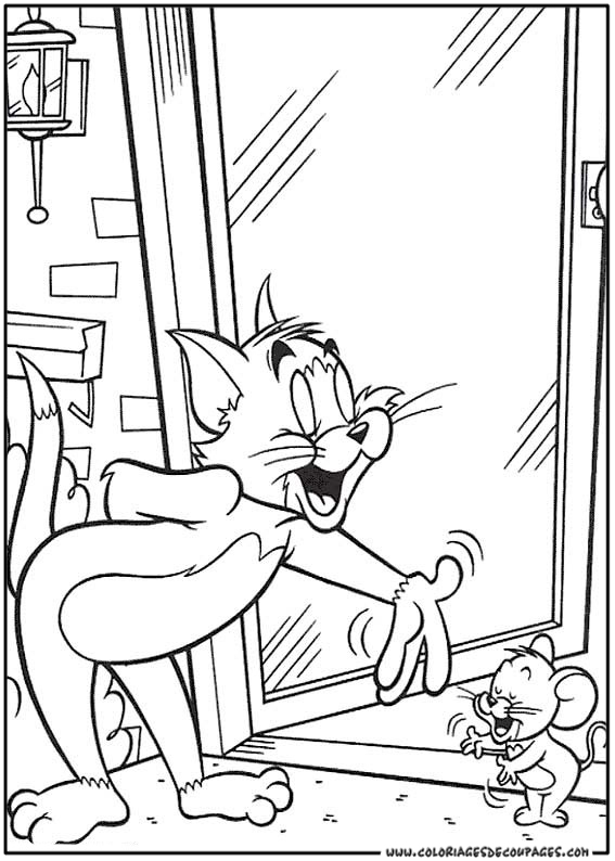 Coloring page: Tom and Jerry (Cartoons) #24256 - Free Printable Coloring Pages