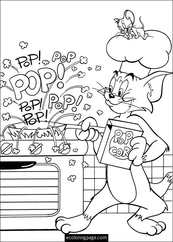 Coloring page: Tom and Jerry (Cartoons) #24270 - Free Printable Coloring Pages