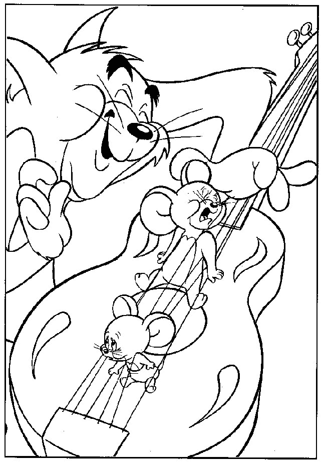 Coloring page: Tom and Jerry (Cartoons) #24274 - Free Printable Coloring Pages