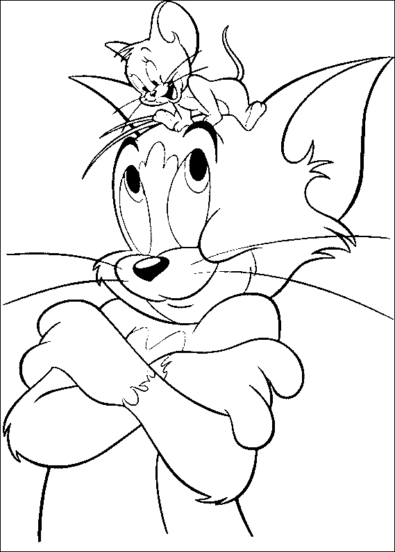 Coloring page: Tom and Jerry (Cartoons) #24275 - Free Printable Coloring Pages