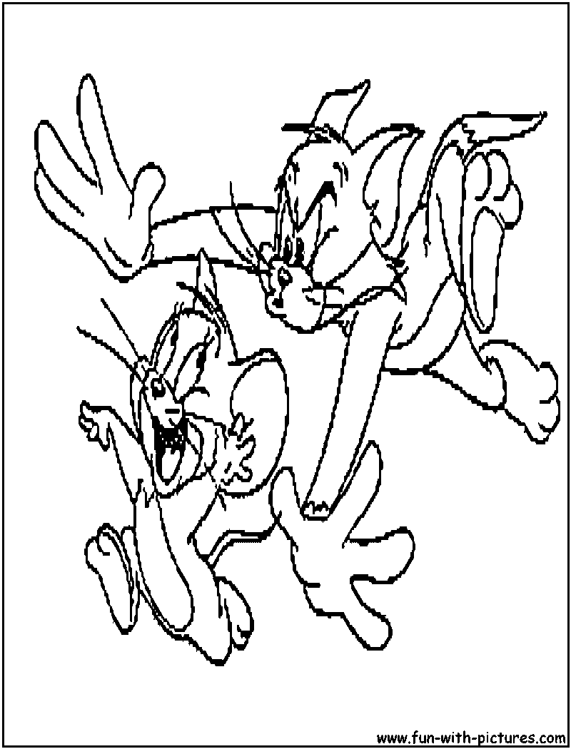 Coloring page: Tom and Jerry (Cartoons) #24281 - Free Printable Coloring Pages