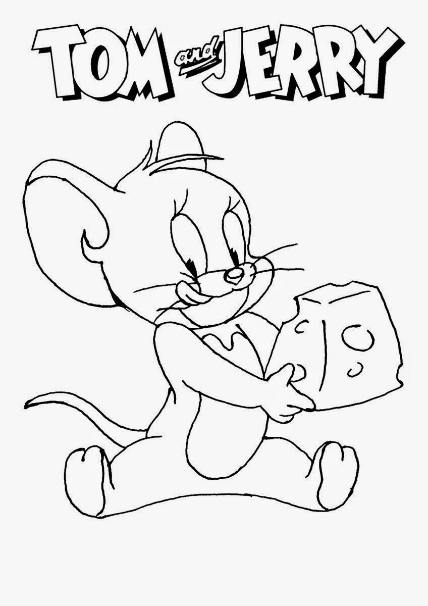 Drawing Tom and Jerry #24293 (Cartoons) – Printable coloring pages