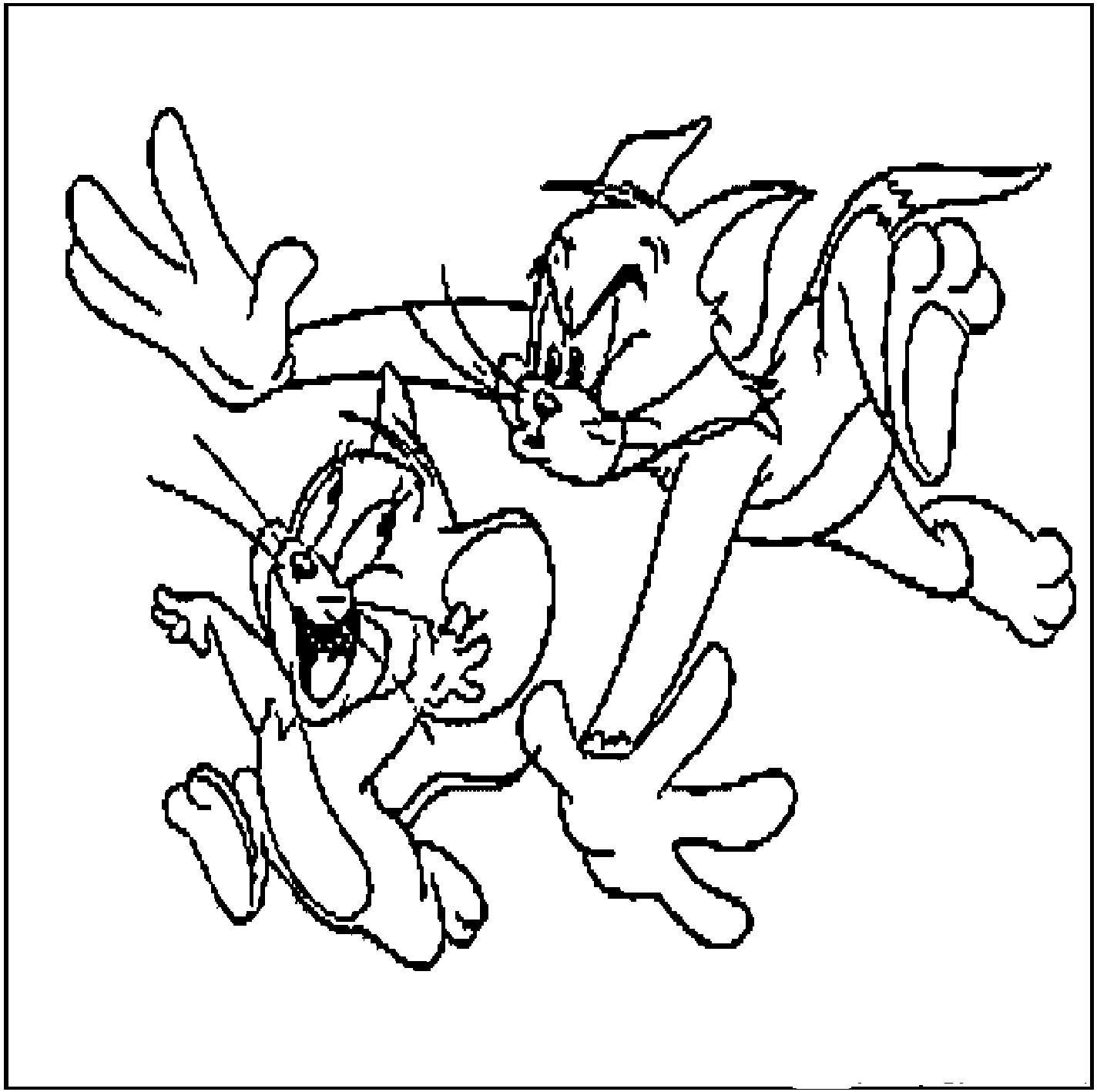 Coloring page: Tom and Jerry (Cartoons) #24297 - Free Printable Coloring Pages