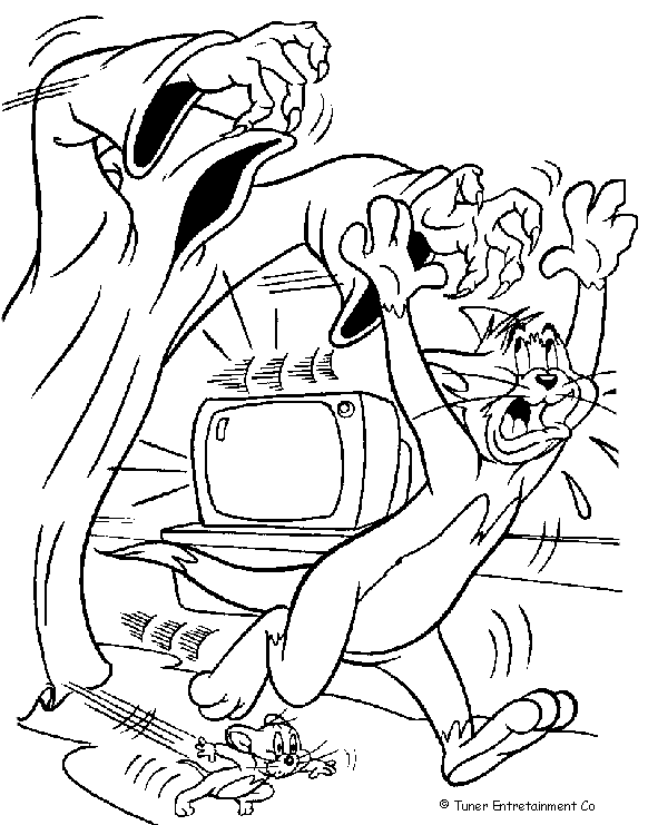 Coloring page: Tom and Jerry (Cartoons) #24309 - Free Printable Coloring Pages