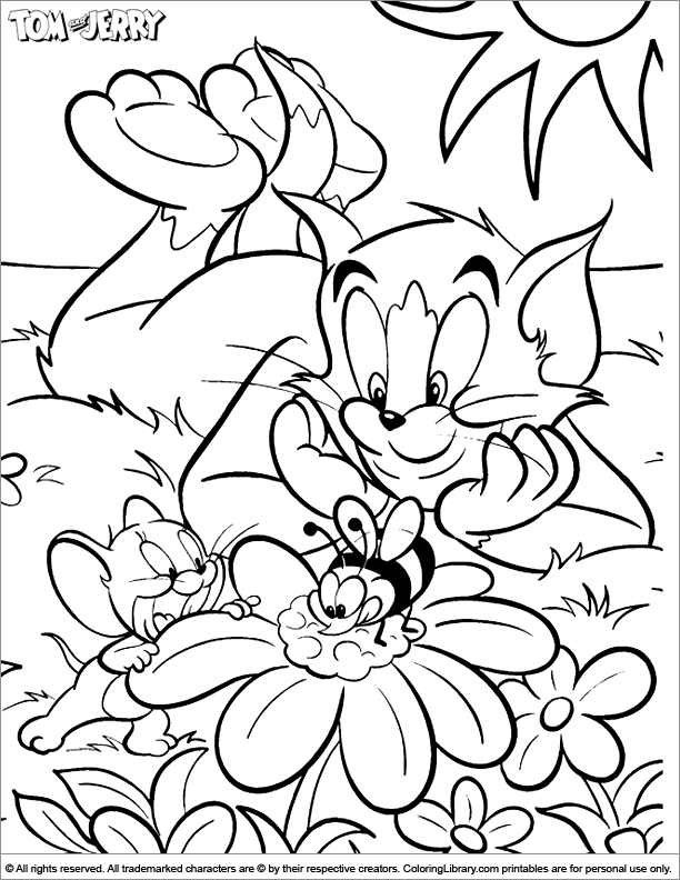 Coloring page: Tom and Jerry (Cartoons) #24317 - Free Printable Coloring Pages