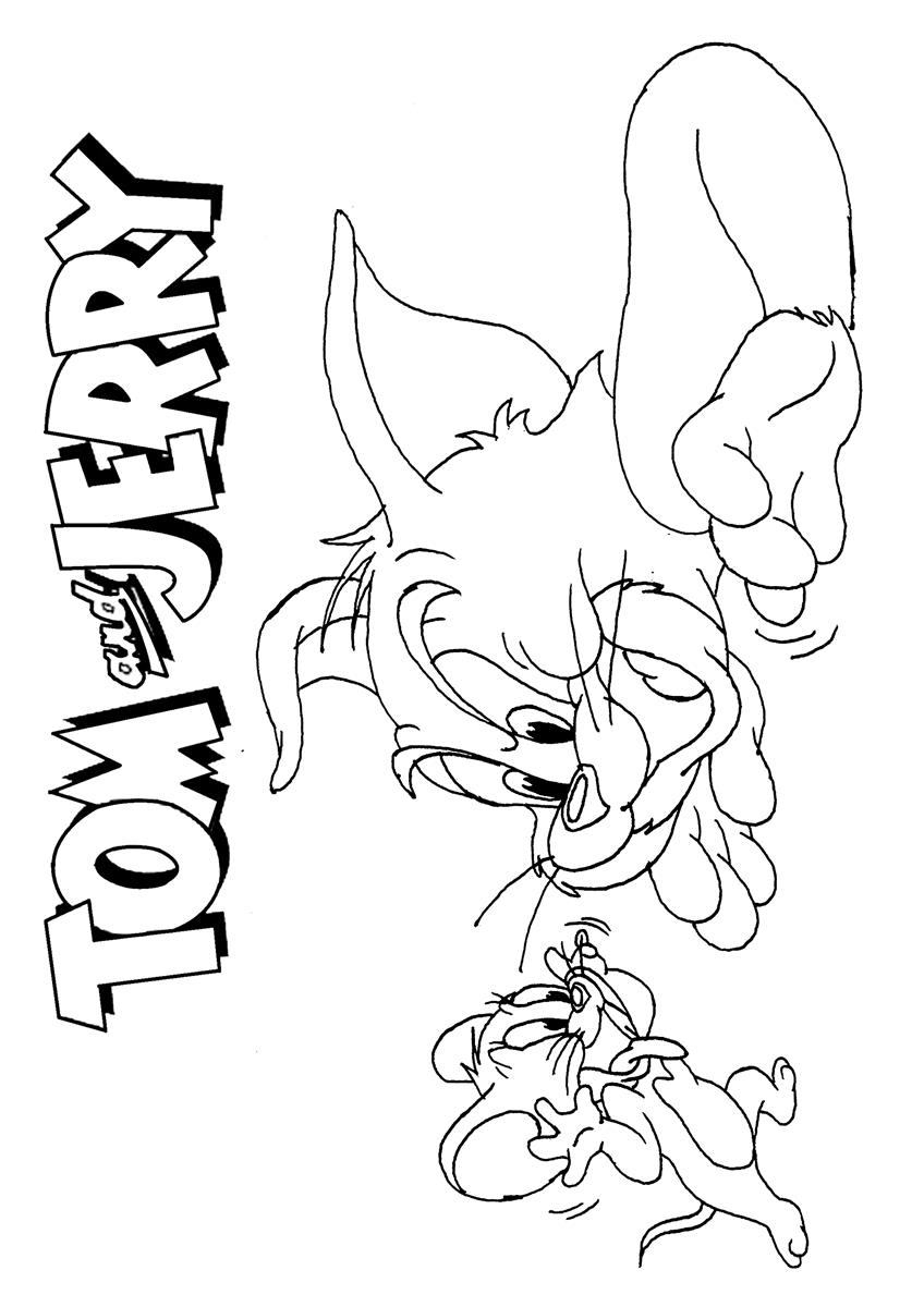 Drawing Tom and Jerry #24319 (Cartoons) – Printable coloring pages