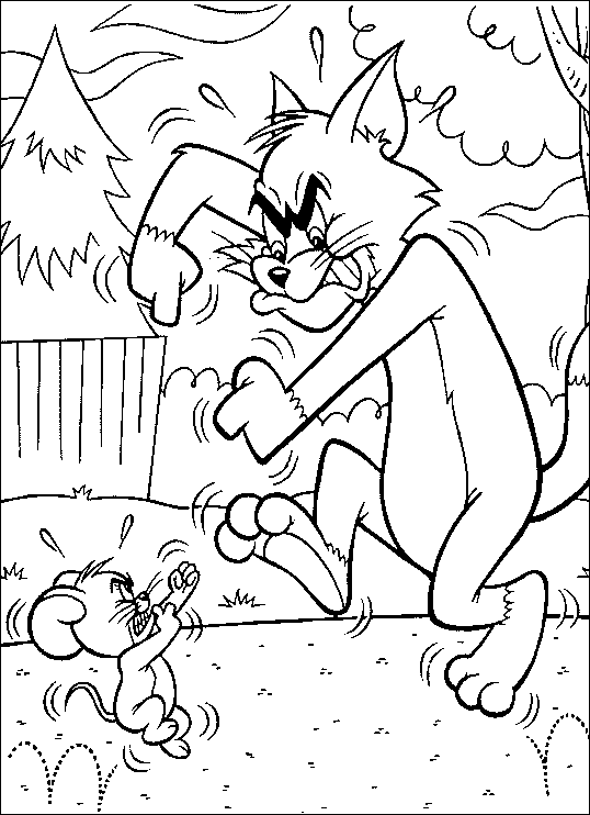 Coloring page: Tom and Jerry (Cartoons) #24320 - Free Printable Coloring Pages