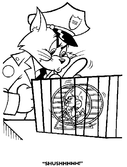 Coloring page: Tom and Jerry (Cartoons) #24331 - Free Printable Coloring Pages