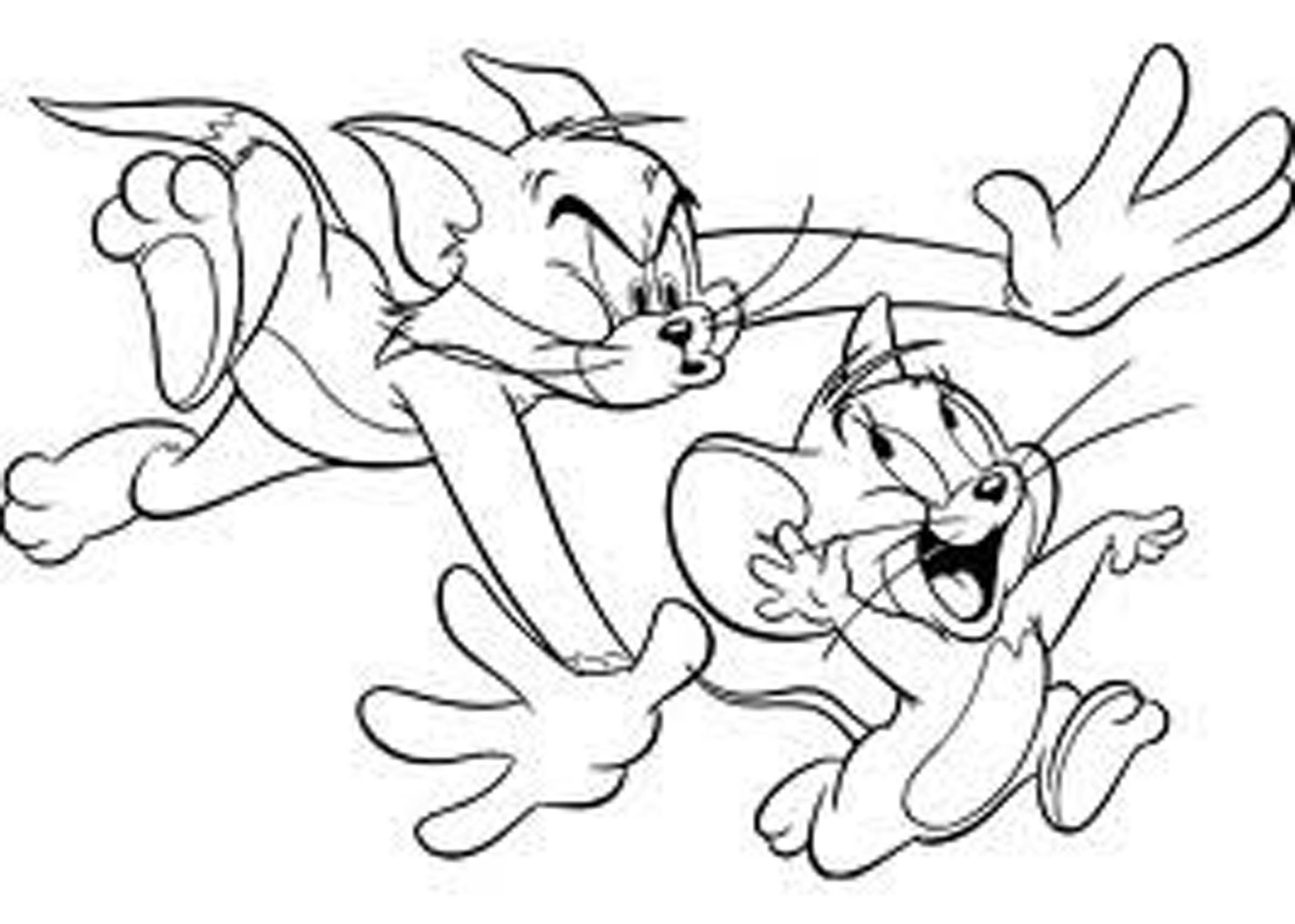 Drawings Tom and Jerry (Cartoons) – Printable coloring pages