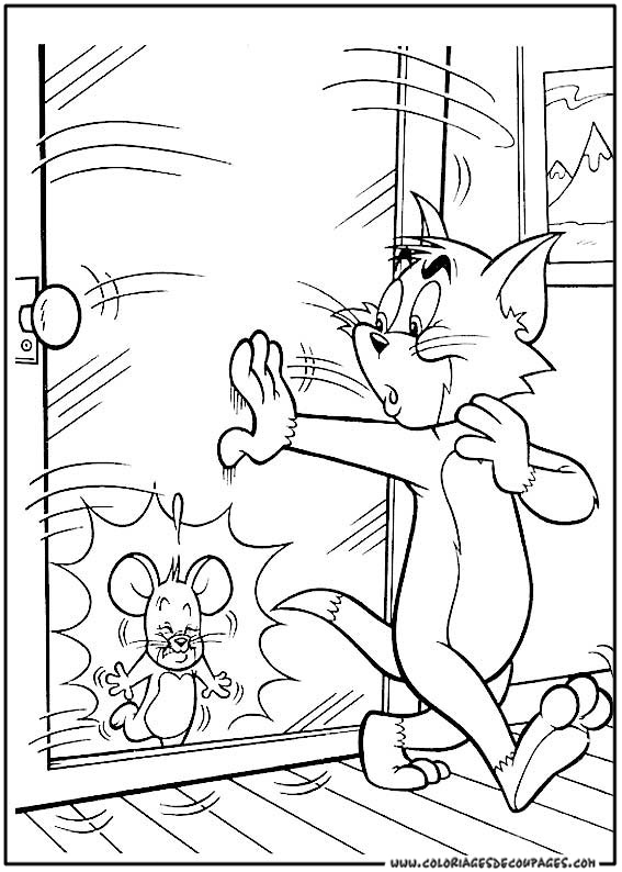 Coloring page: Tom and Jerry (Cartoons) #24335 - Free Printable Coloring Pages