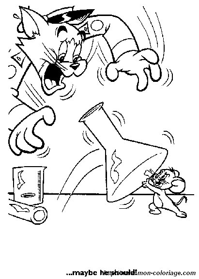 Coloring page: Tom and Jerry (Cartoons) #24336 - Free Printable Coloring Pages