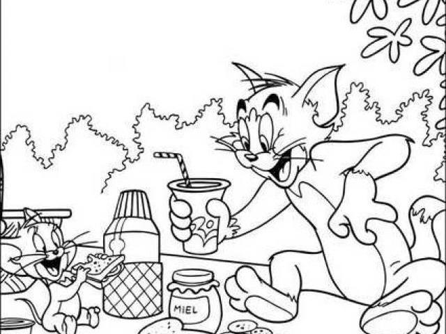 Coloring page: Tom and Jerry (Cartoons) #24337 - Free Printable Coloring Pages