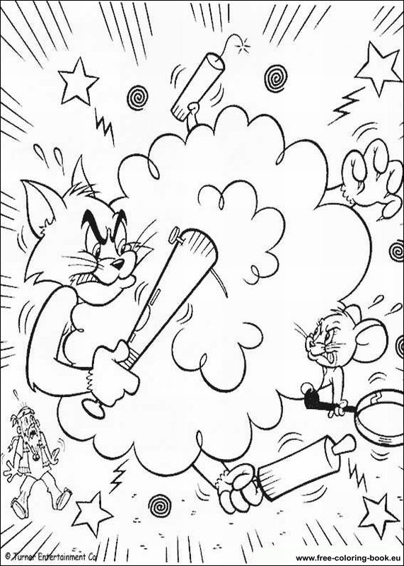 Coloring page: Tom and Jerry (Cartoons) #24342 - Free Printable Coloring Pages