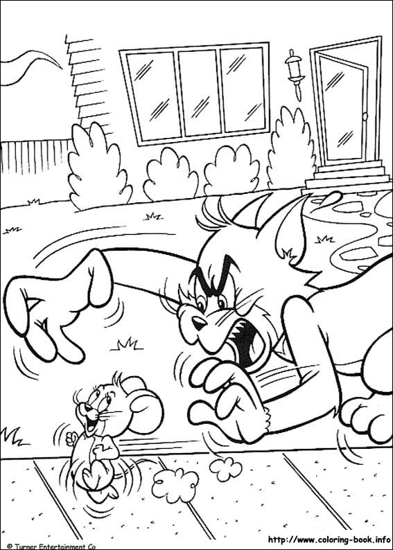 Coloring page: Tom and Jerry (Cartoons) #24343 - Free Printable Coloring Pages