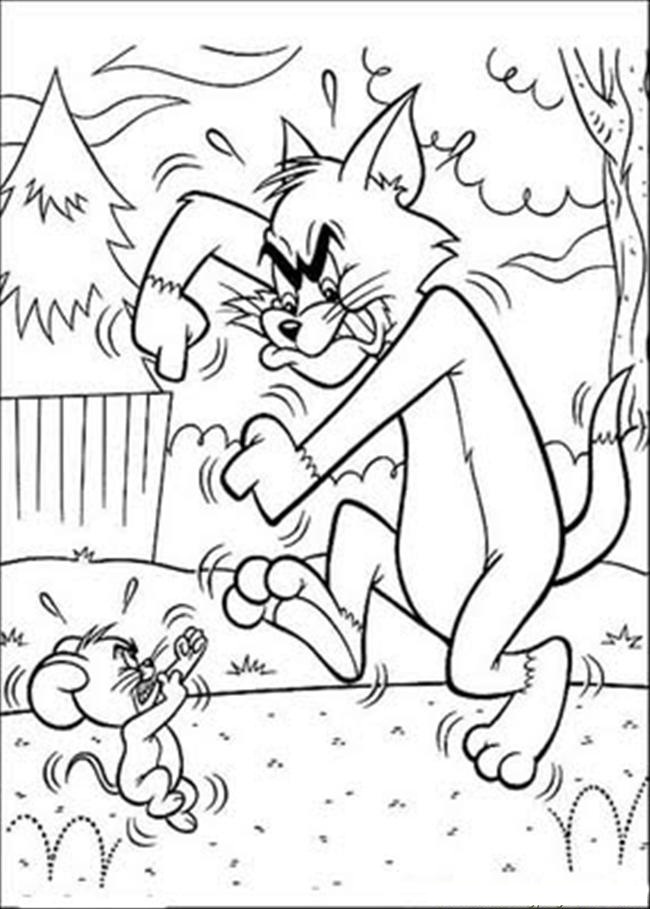 Coloring page: Tom and Jerry (Cartoons) #24355 - Free Printable Coloring Pages