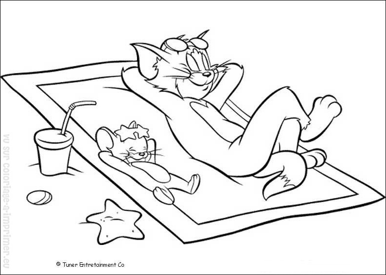 Coloring page: Tom and Jerry (Cartoons) #24356 - Free Printable Coloring Pages