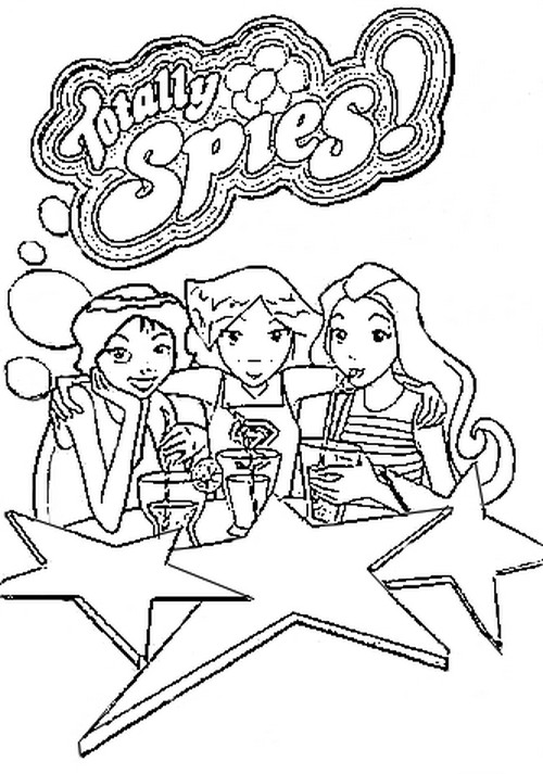 Coloring page: Totally Spies (Cartoons) #29008 - Free Printable Coloring Pages