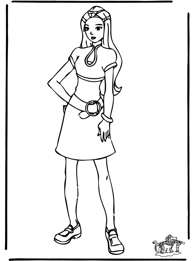 Coloring page: Totally Spies (Cartoons) #29030 - Free Printable Coloring Pages
