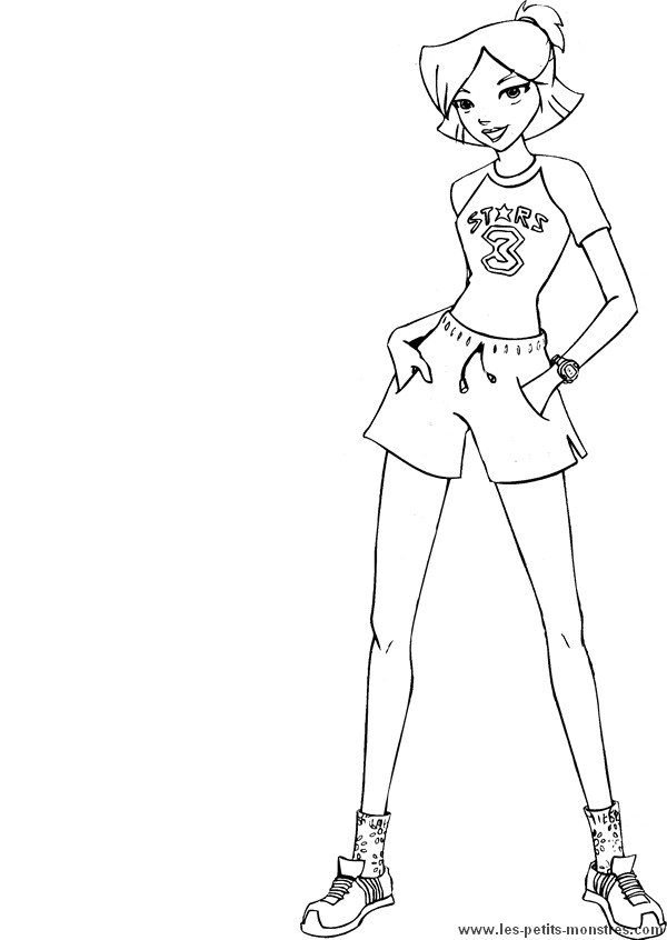 Coloring page: Totally Spies (Cartoons) #29032 - Free Printable Coloring Pages
