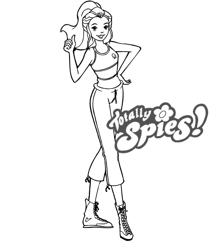Coloring page: Totally Spies (Cartoons) #29037 - Free Printable Coloring Pages