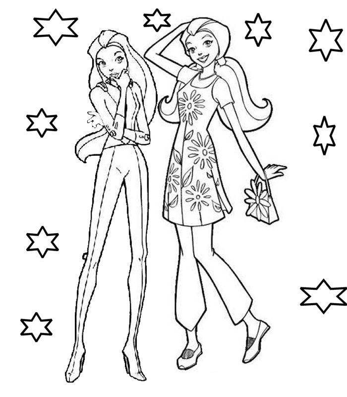 Coloring page: Totally Spies (Cartoons) #29053 - Free Printable Coloring Pages