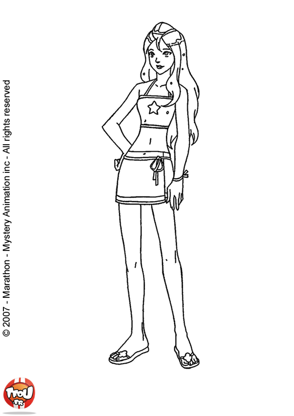 Coloring page: Totally Spies (Cartoons) #29060 - Free Printable Coloring Pages
