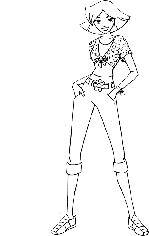 Coloring page: Totally Spies (Cartoons) #29073 - Free Printable Coloring Pages