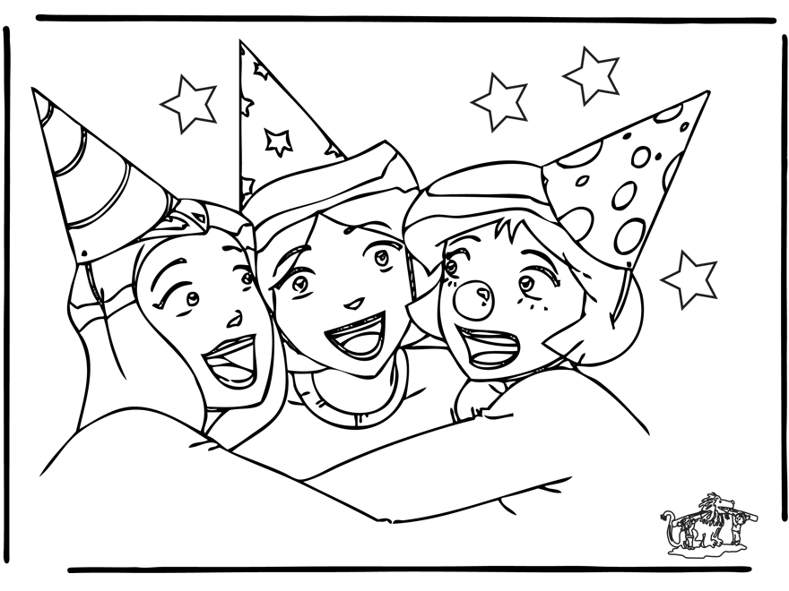 Coloring page: Totally Spies (Cartoons) #29086 - Free Printable Coloring Pages