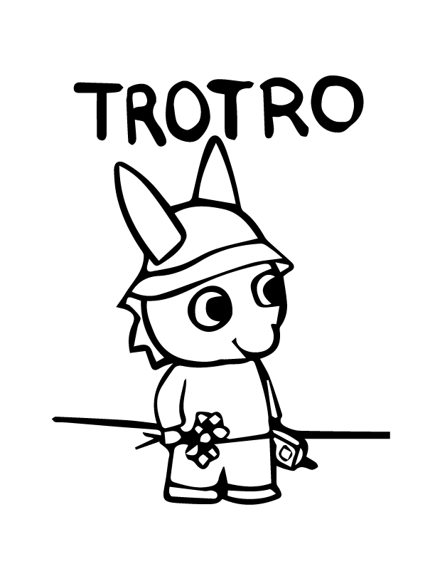 Printable coloring pages of Trotro for free - Trotro Kids Coloring Pages