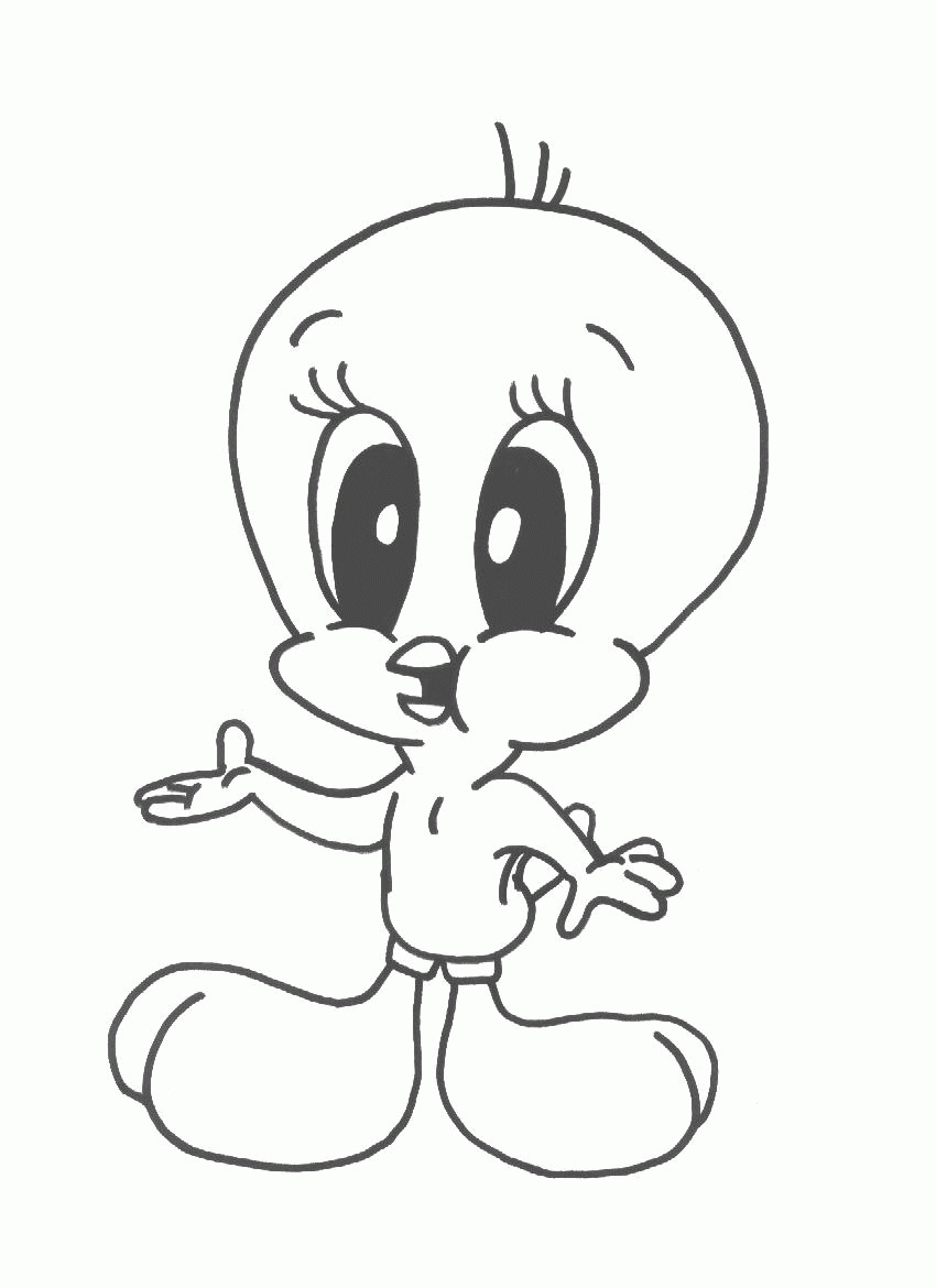 Coloring page: Tweety and Sylvester (Cartoons) #29209 - Free Printable Coloring Pages
