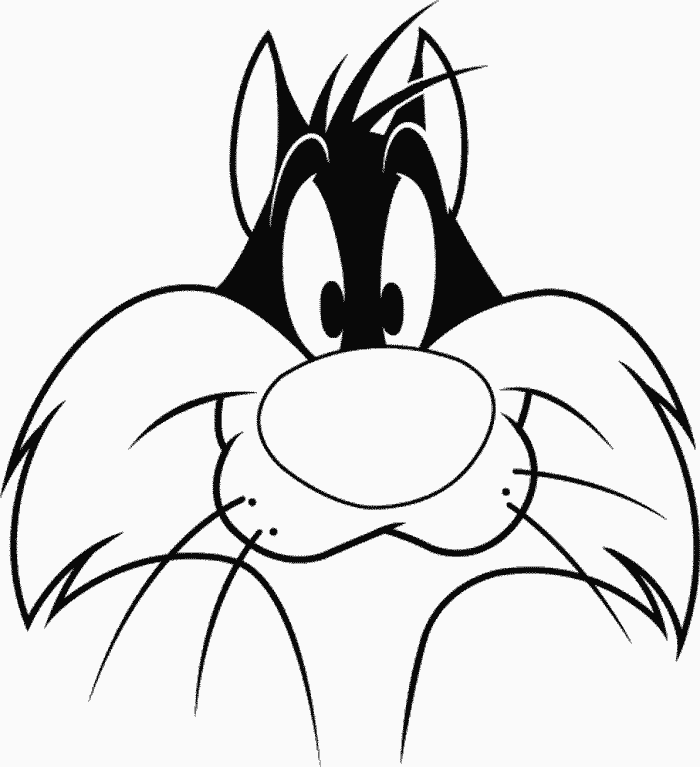 Coloring page: Tweety and Sylvester (Cartoons) #29214 - Free Printable Coloring Pages