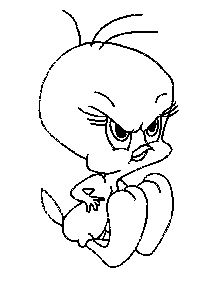 Coloring page: Tweety and Sylvester (Cartoons) #29245 - Free Printable Coloring Pages