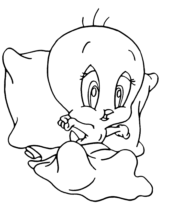 Coloring page: Tweety and Sylvester (Cartoons) #29279 - Free Printable Coloring Pages