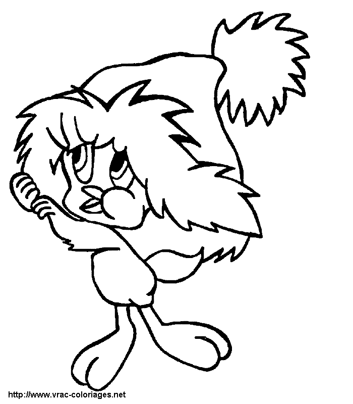 Coloring page: Tweety and Sylvester (Cartoons) #29282 - Free Printable Coloring Pages