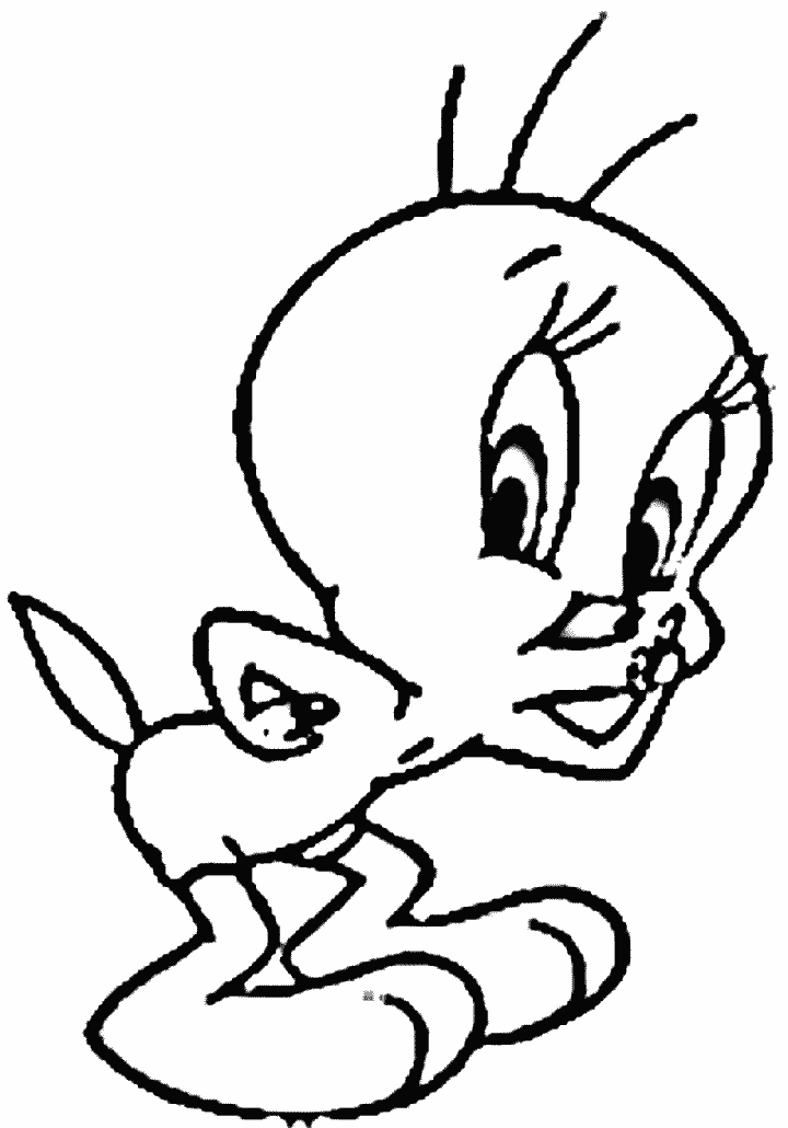 Coloring page: Tweety and Sylvester (Cartoons) #29318 - Free Printable Coloring Pages