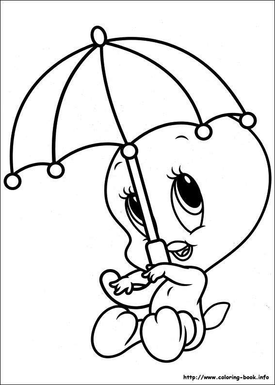 Coloring page: Tweety and Sylvester (Cartoons) #29352 - Free Printable Coloring Pages