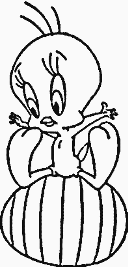 Drawing Tweety And Sylvester 29353 Cartoons Printable Coloring Pages 0410