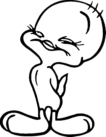 Coloring page: Tweety and Sylvester (Cartoons) #29381 - Free Printable Coloring Pages