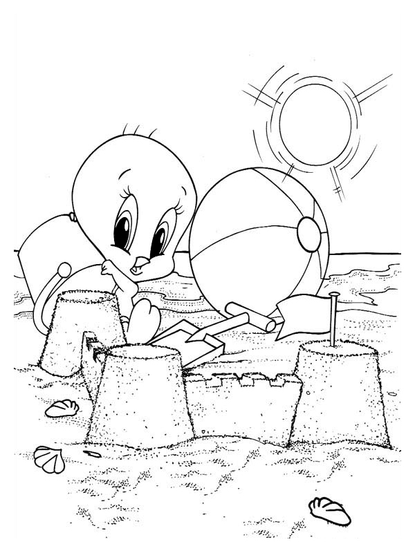 Coloring page: Tweety and Sylvester (Cartoons) #29421 - Free Printable Coloring Pages