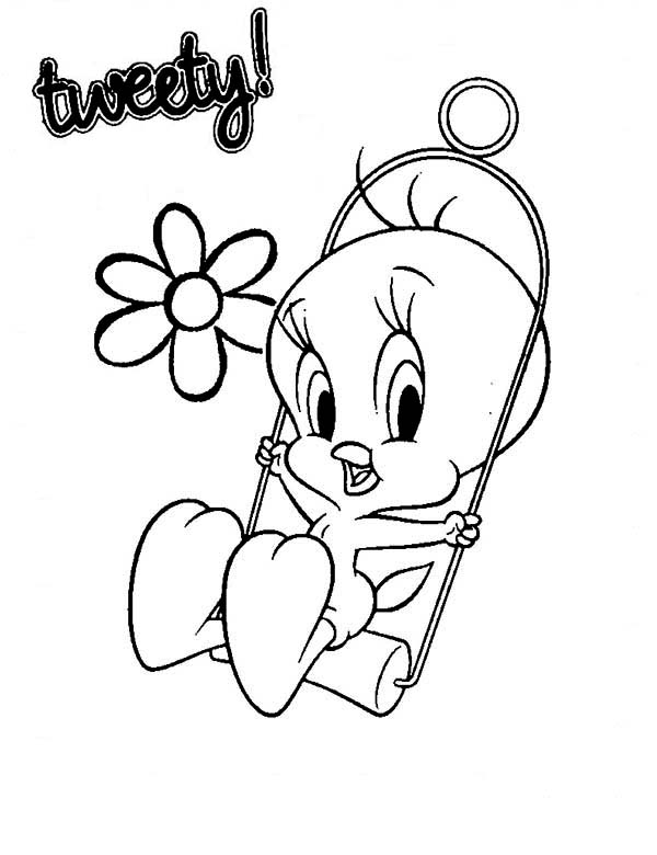 Coloring page: Tweety and Sylvester (Cartoons) #29472 - Free Printable Coloring Pages