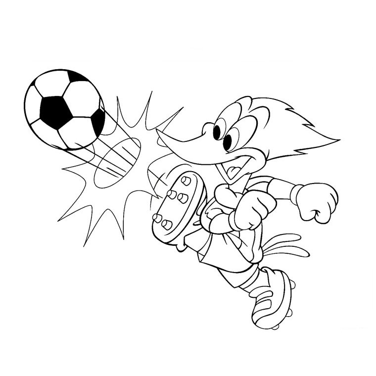 Coloring page: Woody Woodpecker (Cartoons) #28411 - Free Printable Coloring Pages