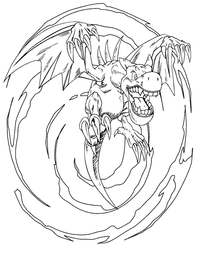 yu gi oh monsters coloring pages