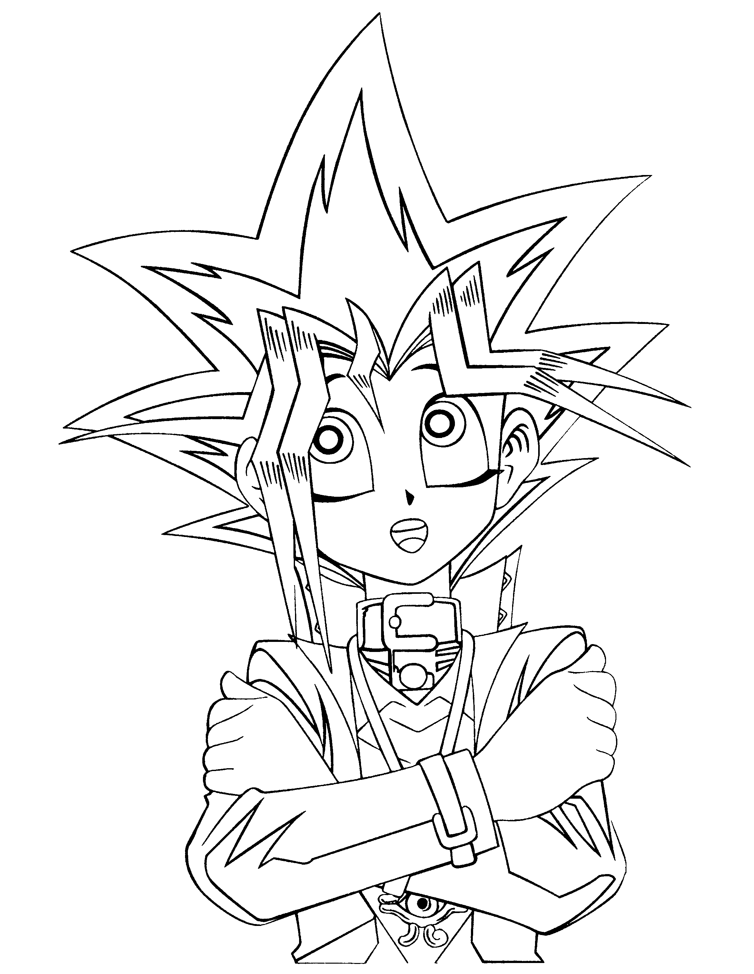 Drawing Yu Gi Oh 53107 Cartoons Printable Coloring Pages 
