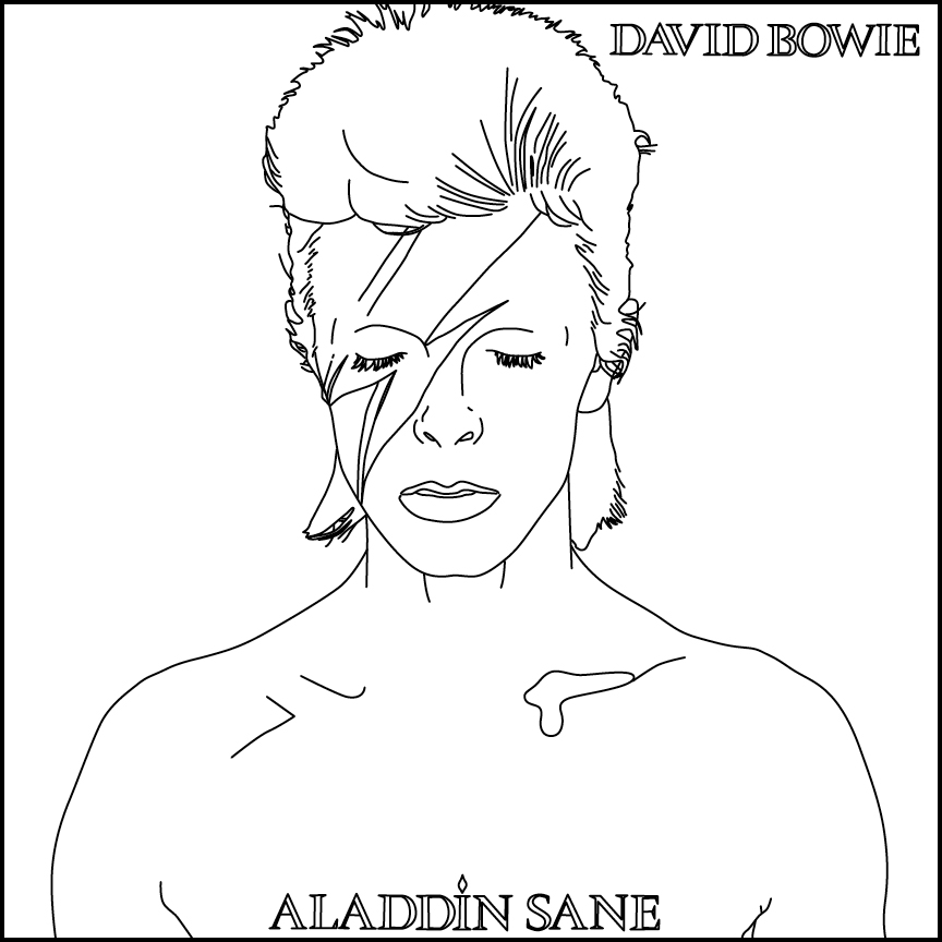 Coloring page: David Bowie (Celebrities) #122155 - Printable coloring pages