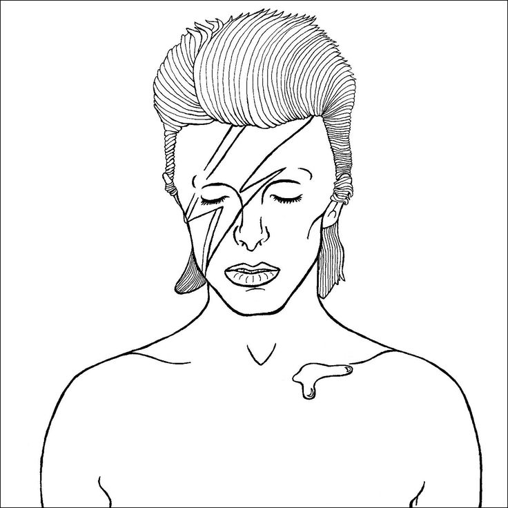 Coloring page: David Bowie (Celebrities) #122245 - Free Printable Coloring Pages