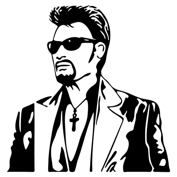 Johnny Hallyday (Celebrities) – Printable coloring pages